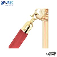 Rope Barrier - Gold (2) Queue Manager, Rope Barrier - Purec Hygiene