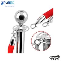 Rope Barrier - Silver Queue Manager, Rope Barrier - Purec Hygiene