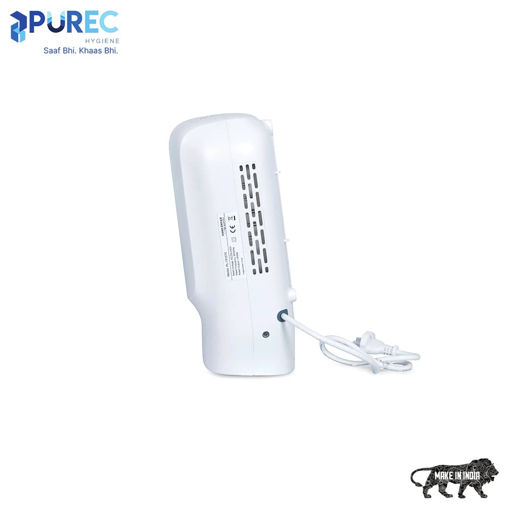 ABS Hand Dryer White, Hand Dryer - Purec Hygiene