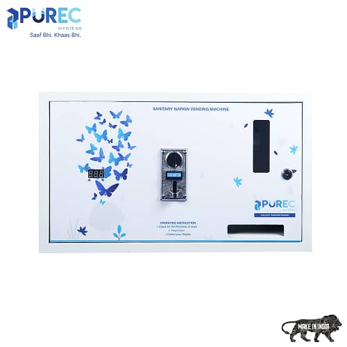 Hygiene Vending Machine, Sanitary Pads Dispenser, Sanitary pad vending machine - Purec Hygiene